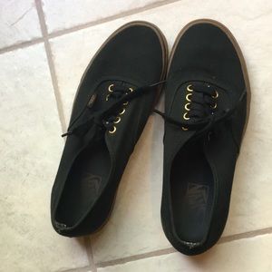 Vans Authentic Core Classic Black and gold shoes